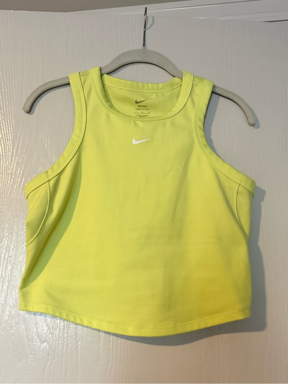 Nike Neon Yellow Women’s dri fit Tank Top